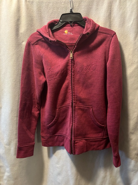 Carhartt Jackets & Blazers - Carhartt Kids Burgundy Full-Zip Hooded Sweatshirt